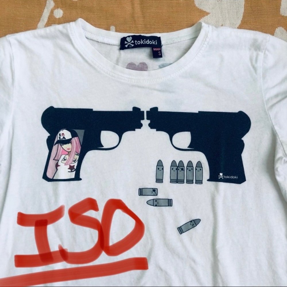 ISO!! tokidoki gun girl I love LA shirt